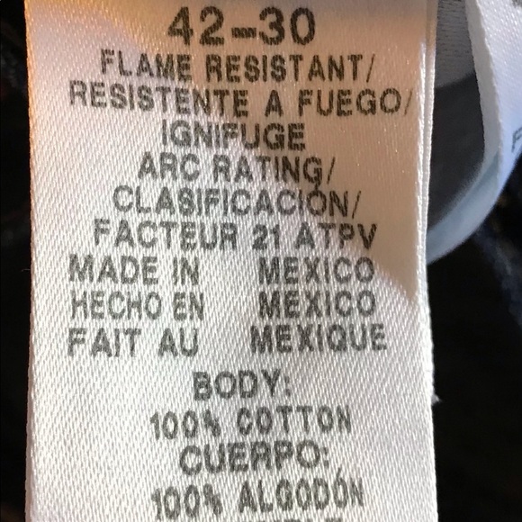 Walls men’s fire resistant relaxed fit jeans size 42x30 Preowned - Picture 5 of 5